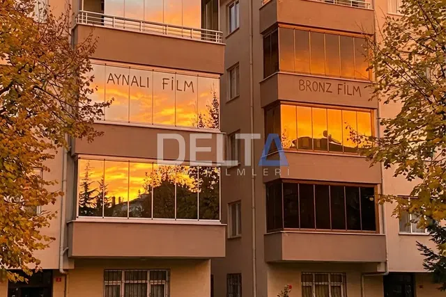 Balkon Camı Aynalı Cam Filmi Uygulamasısı - içeriyi göstermeyen cam filmi İstanbul uygulama örneği