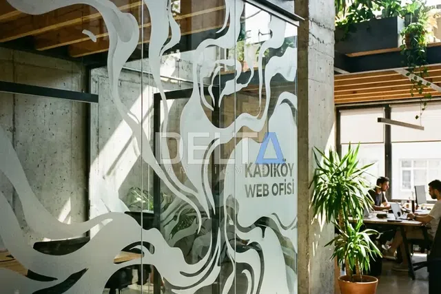 Ofis Cam Bölme Kumlama Folyo Uygulaması - içeriyi göstermeyen cam filmi İstanbul uygulama örneği