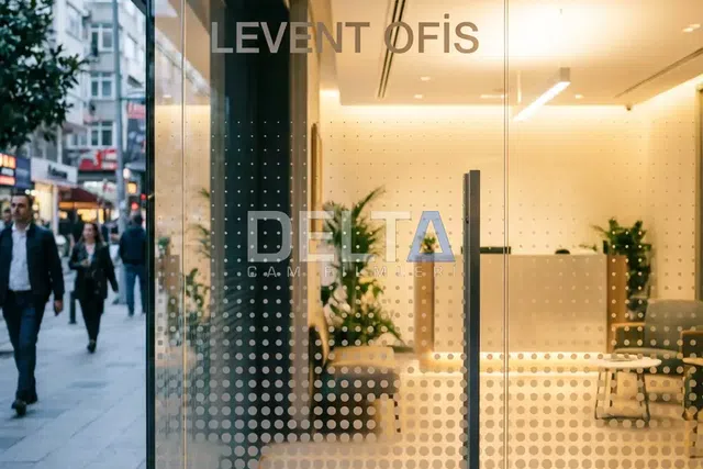 Ofis Cam Kapı Degrade Kumlama Folyo Uygulaması - içeriyi göstermeyen cam filmi İstanbul uygulama örneği